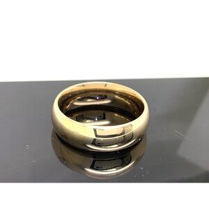 ArtCarved Men's Wedding Band 14k Yellow Gold Ring 7mm Wide Estate Size 10.25